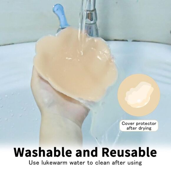 Women’s Silicone Nipple Covers 5.1”- Nude NIP - Picture 3 of 8